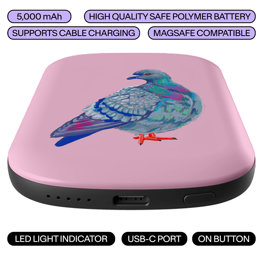 Pigeon Chargepod MagSafe Power Bank ChargerPod by Femke Studio - The Dairy