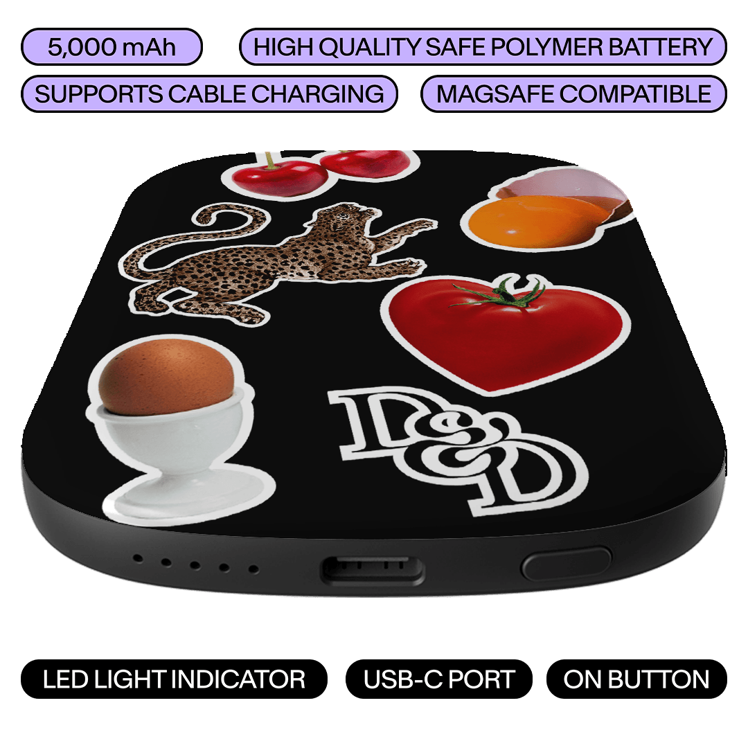 Sunday Sticker Black ChargePod MagSafe Power Bank ChargerPod by Desmond & Dempsey - The Dairy