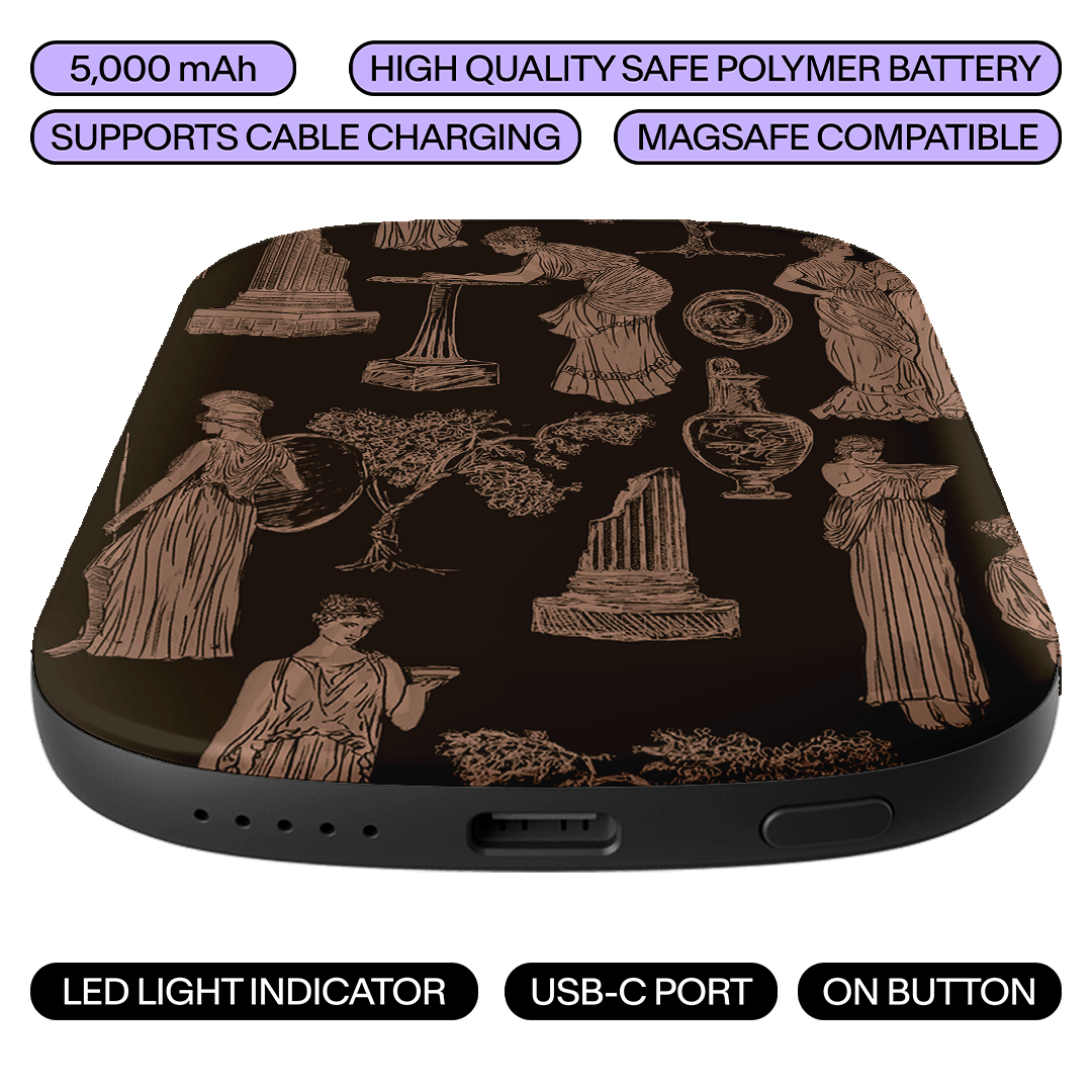 Symposium Burnt Umber ChargePod MagSafe Power Bank ChargerPod by Veronica Tucker - The Dairy