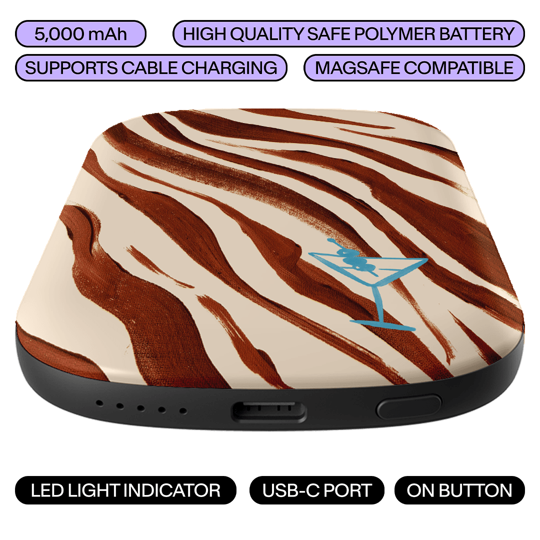 Zebra Tini ChargePod MagSafe Power Bank ChargerPod by Charlie Taylor - The Dairy