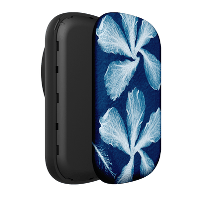 Hibiscus Cyanotype ChargePod MagSafe Power Bank ChargerPod Power Bank + Shell by Sally Hungerford - The Dairy