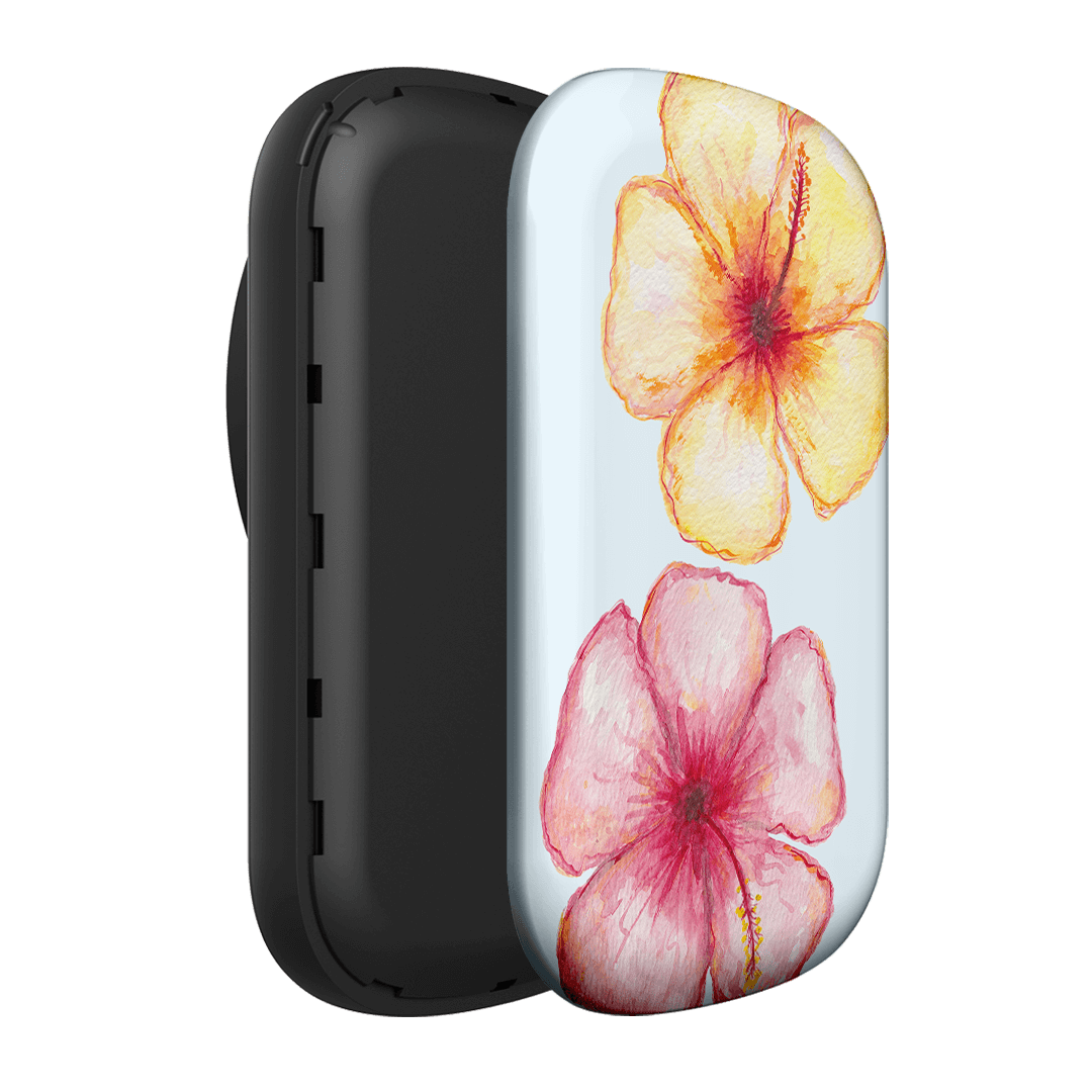 Hibiscus Flower Blue ChargePod MagSafe Power Bank ChargerPod by The Dairy - The Dairy