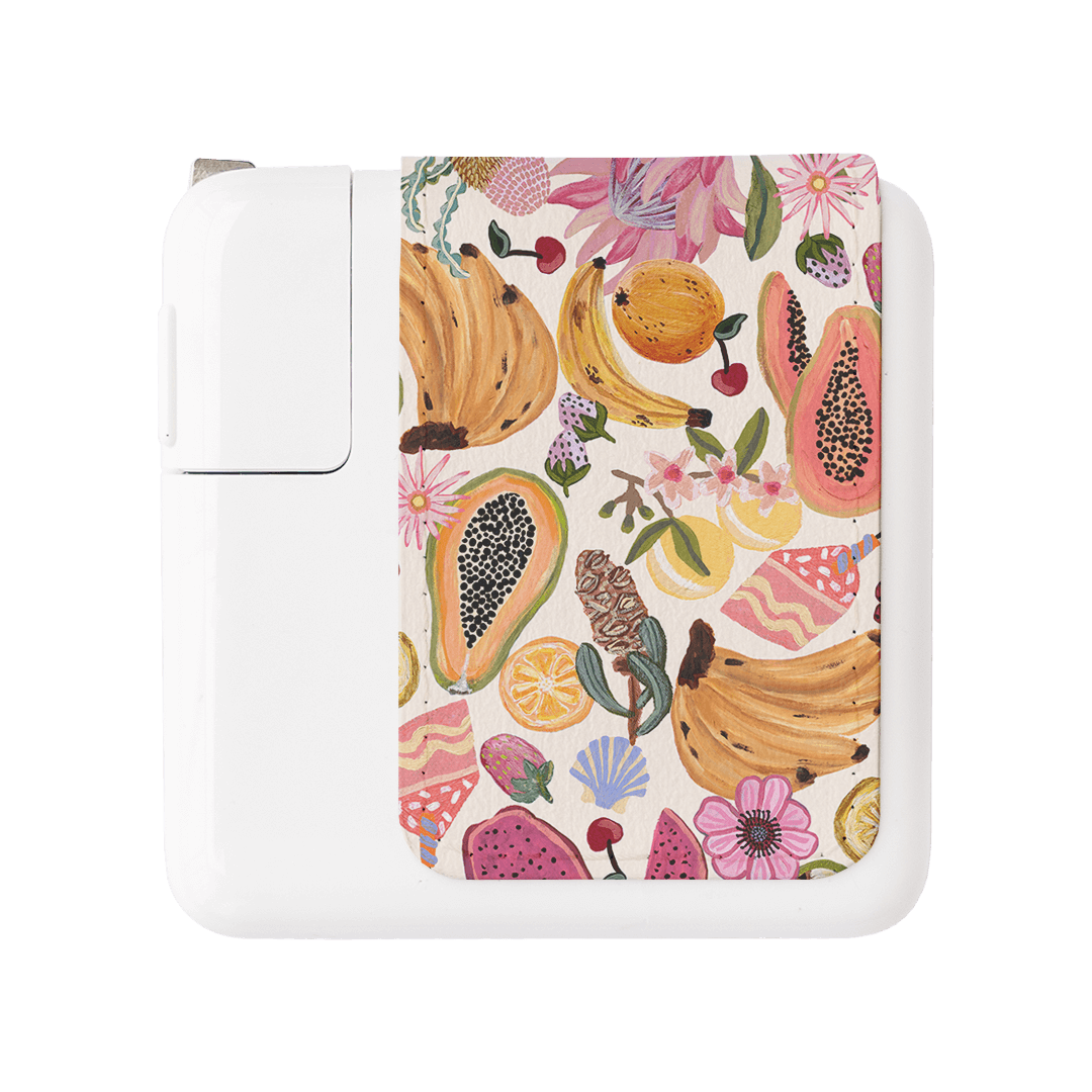 Summer Loving MacBook Charger Sticker Power Adapter Skin Small by Amy Gibbs - The Dairy