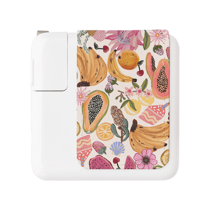 Summer Loving MacBook Charger Sticker Power Adapter Skin Small by Amy Gibbs - The Dairy