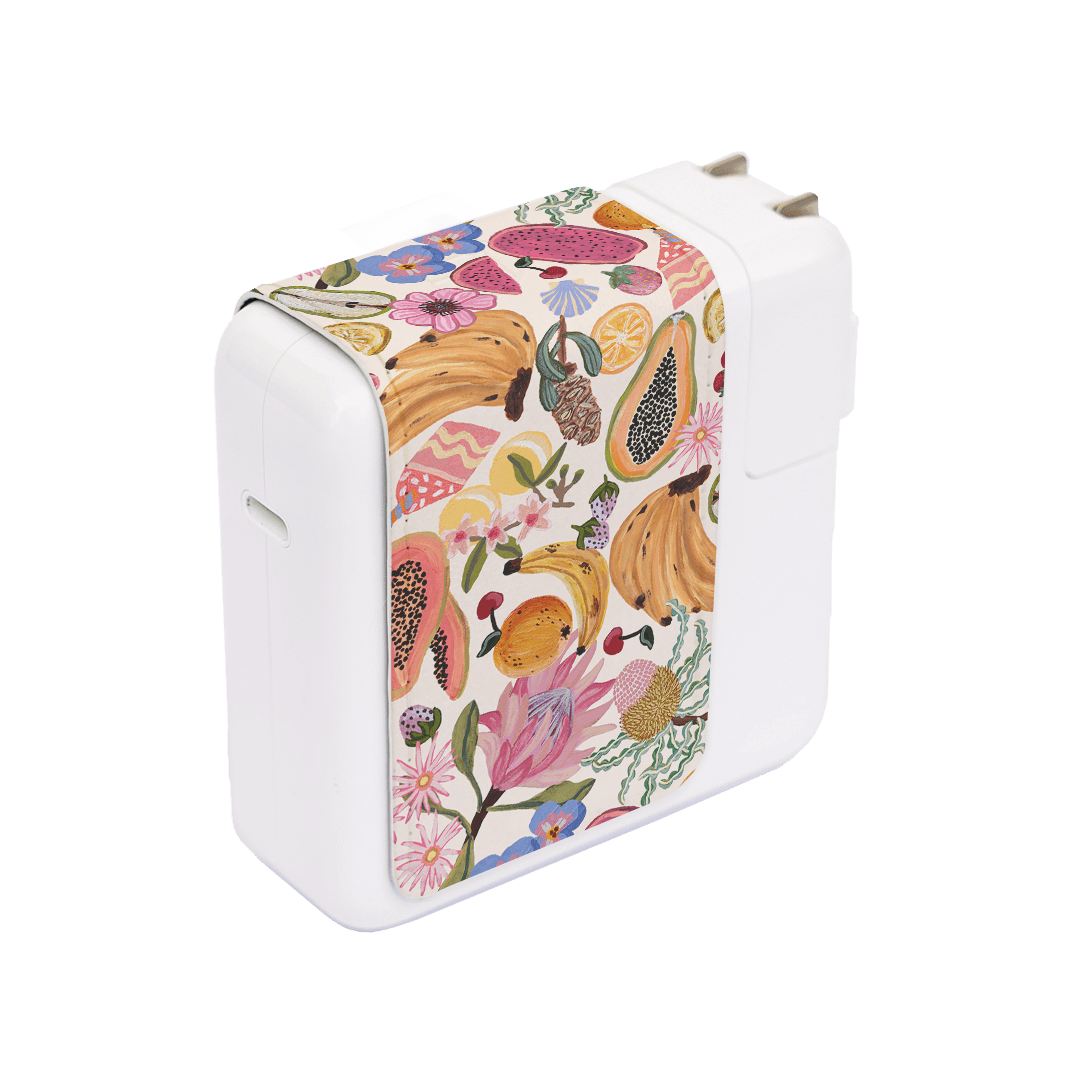 Summer Loving MacBook Charger Sticker Power Adapter Skin by Amy Gibbs - The Dairy