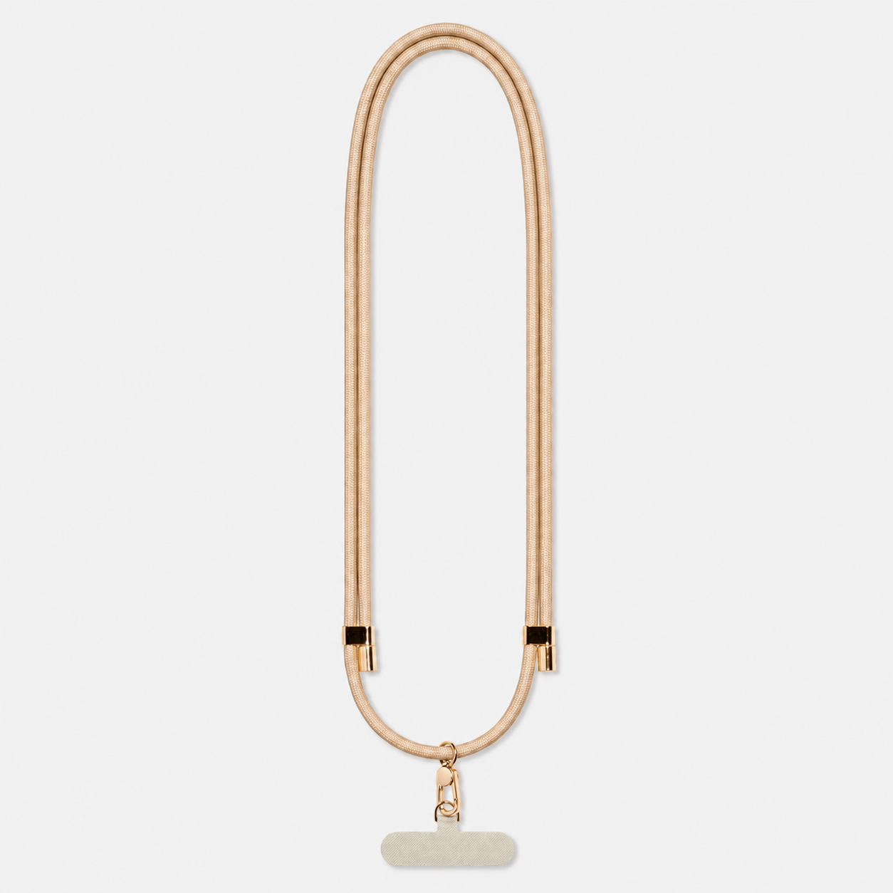 Cross Body Adjustable Phone Cord Strap Accessories Beige by The Dairy - The Dairy