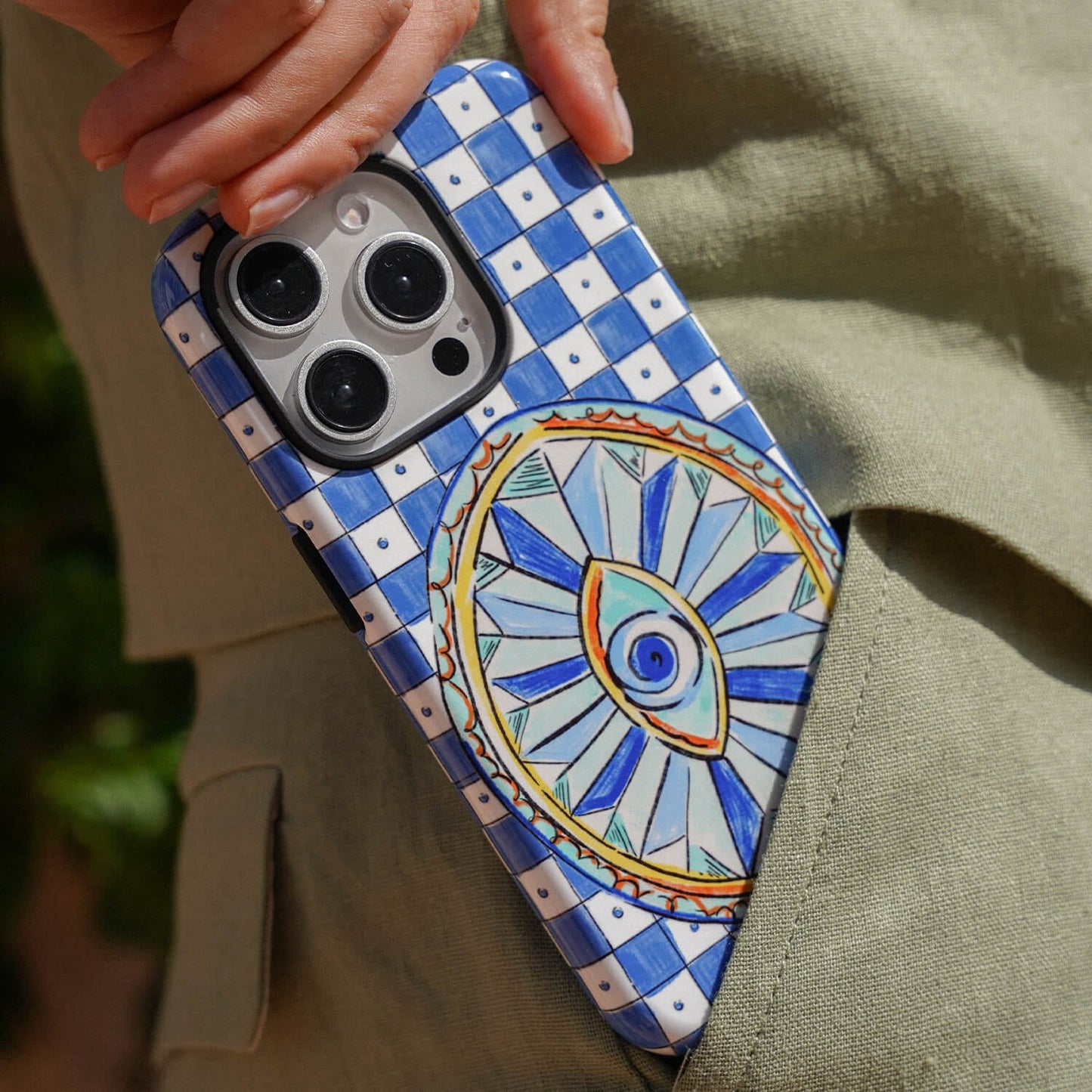 Evil Eye Printed Phone Cases by Fenton & Fenton - The Dairy