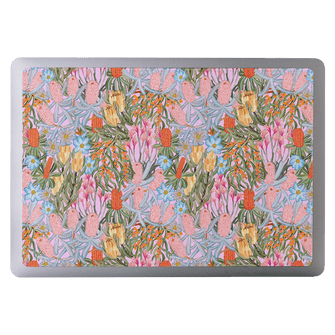 Floral Sorbet Laptop Sticker Laptop Skin 13 Inch by Amy Gibbs - The Dairy
