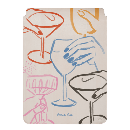 Cheers Multi Laptop & iPad Sleeve Laptop & Tablet Sleeve by Phthalo Ruth - The Dairy