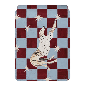 Check Greyhound Laptop & iPad Sleeve Laptop & Tablet Sleeve Small by Lisa Hu - The Dairy