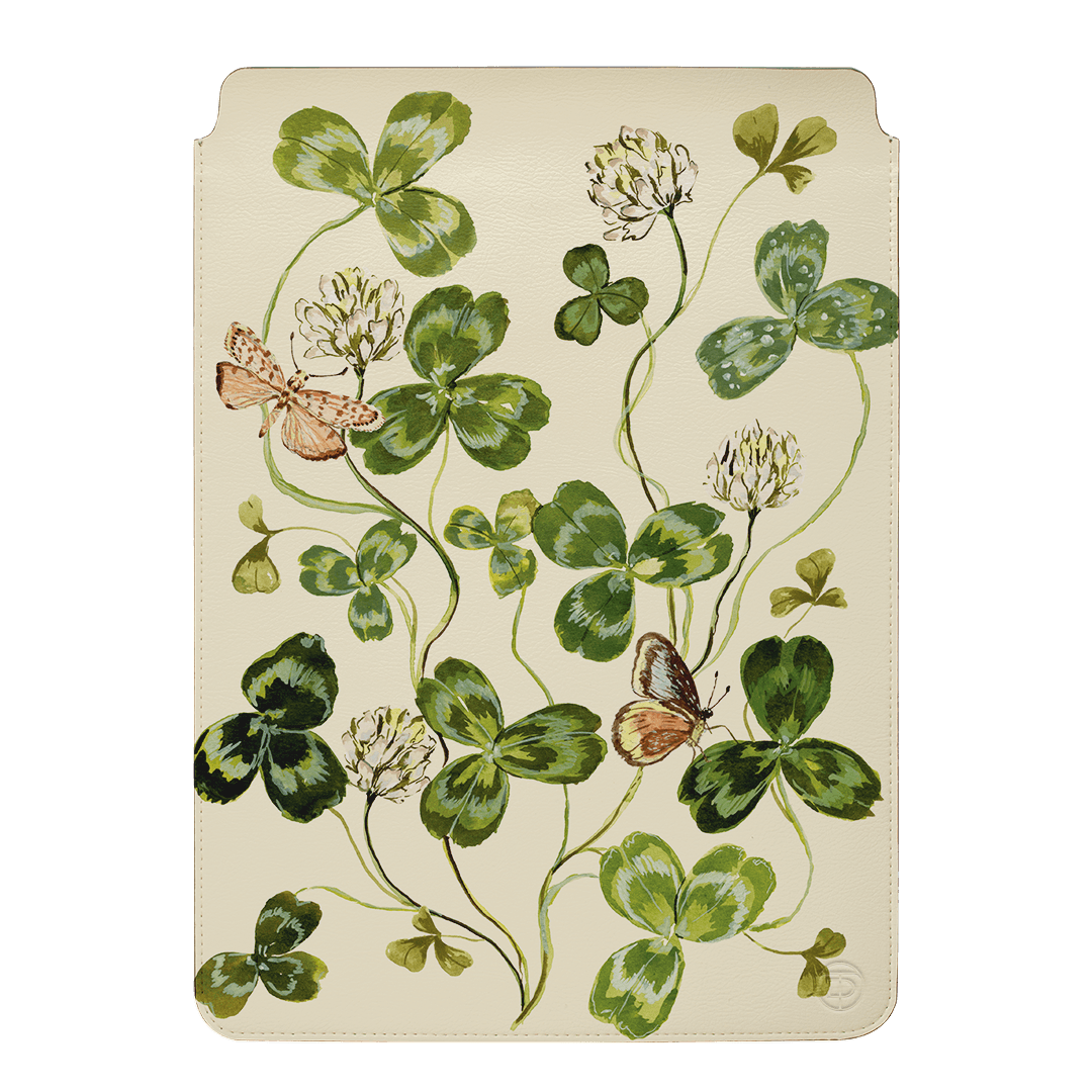 Clover & Butterflies Laptop & iPad Sleeve Laptop & Tablet Sleeve Small by Ellie Mae - The Dairy