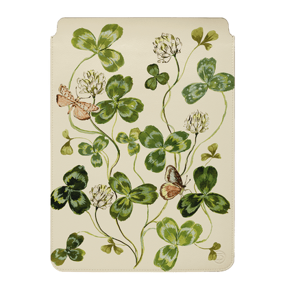 Clover & Butterflies Laptop & iPad Sleeve Laptop & Tablet Sleeve Small by Ellie Mae - The Dairy