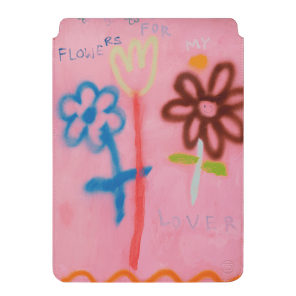 Flowers Laptop & iPad Sleeve Laptop & Tablet Sleeve Small by Kate Eliza - The Dairy