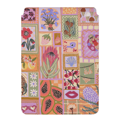 Summer Postcards Laptop & iPad Sleeve Laptop & Tablet Sleeve by Amy Gibbs - The Dairy