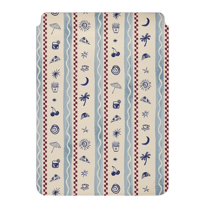 Summer Snacks Blue Laptop & iPad Sleeve Laptop & Tablet Sleeve Small by Charlie Taylor - The Dairy