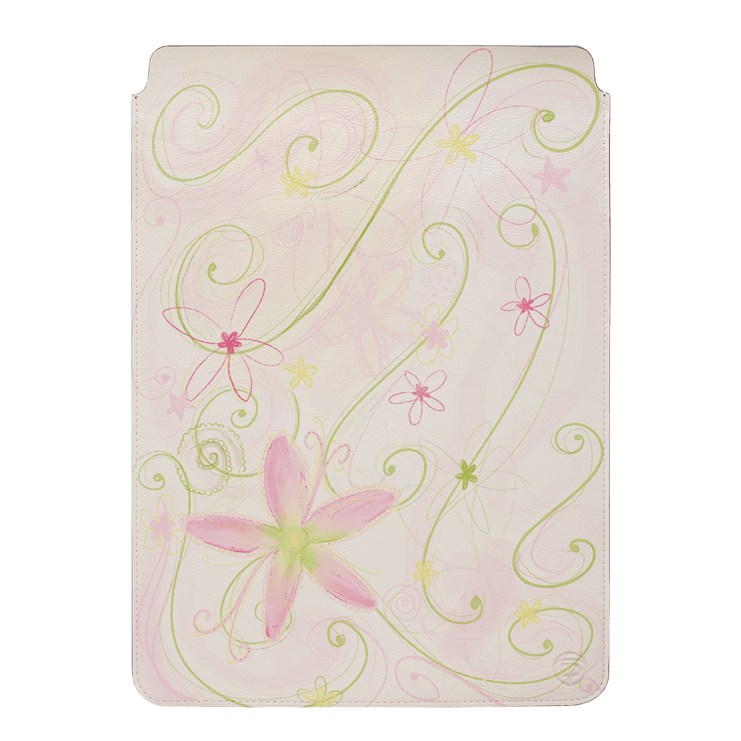 Swirl Pink Laptop & iPad Sleeve Laptop & Tablet Sleeve Small by Kayla Carr - The Dairy