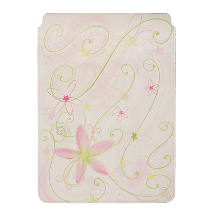 Swirl Pink Laptop & iPad Sleeve Laptop & Tablet Sleeve Small by Kayla Carr - The Dairy