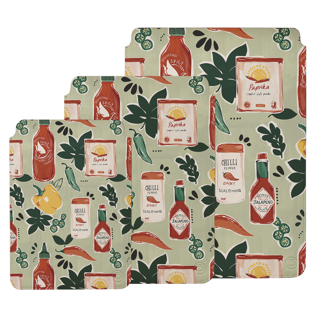Chilli Pepper Laptop & iPad Sleeve Laptop & Tablet Sleeve by Charlie Taylor - The Dairy