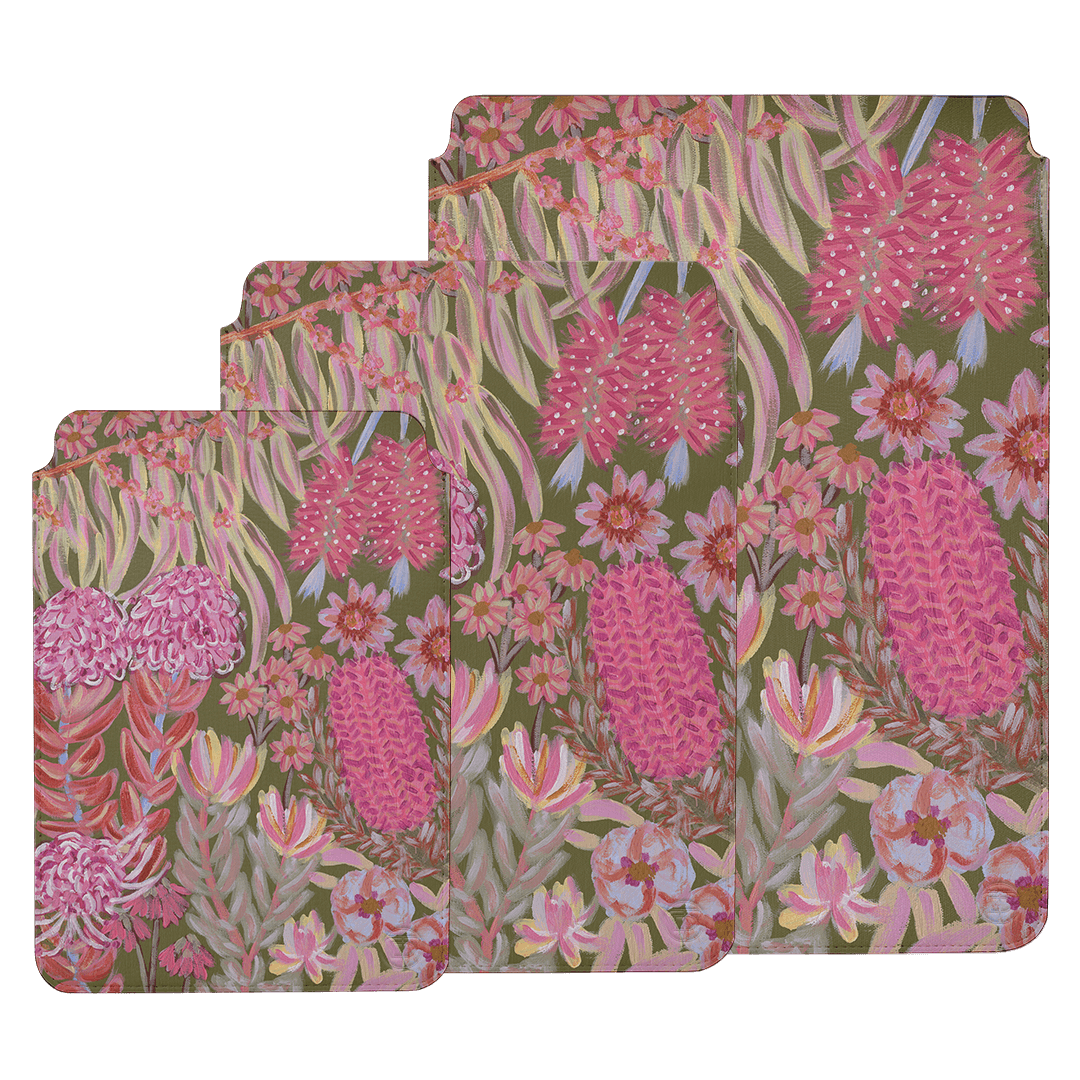 Floral Island Laptop & iPad Sleeve Laptop & Tablet Sleeve by Amy Gibbs - The Dairy