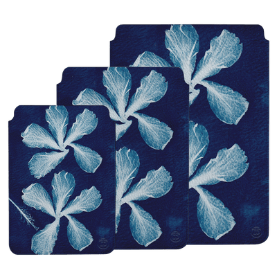 Hibiscus Cyanotype Laptop & iPad Sleeve Laptop & Tablet Sleeve by Sally Hungerford - The Dairy