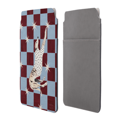 Check Greyhound Laptop & iPad Sleeve Laptop & Tablet Sleeve Small by Lisa Hu - The Dairy