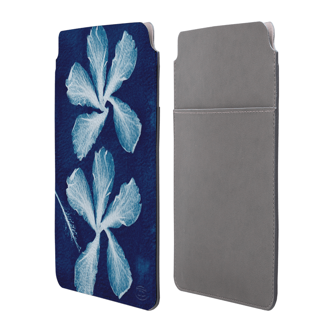 Hibiscus Cyanotype Laptop & iPad Sleeve Laptop & Tablet Sleeve by Sally Hungerford - The Dairy