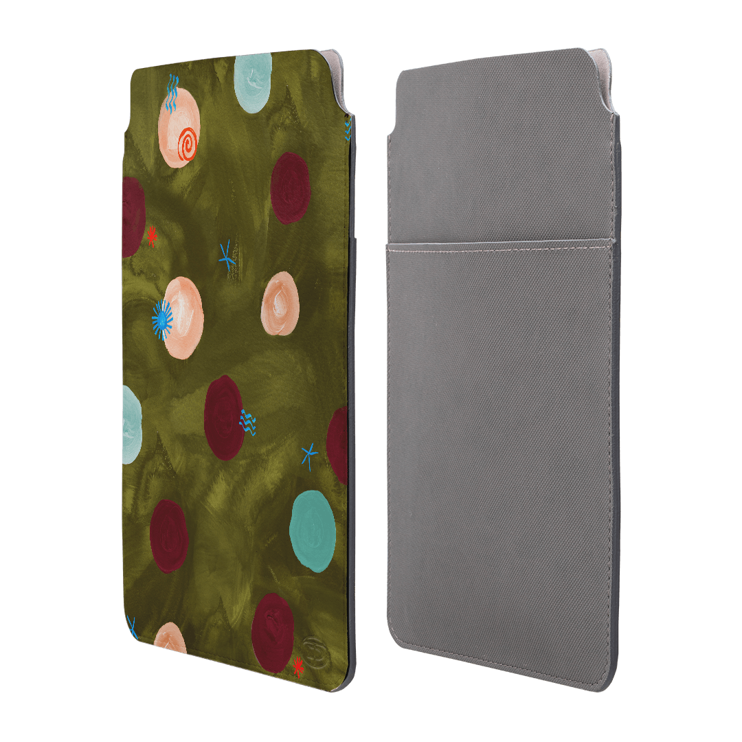 Olive Spot Laptop & iPad Sleeve Laptop & Tablet Sleeve by Charlie Taylor - The Dairy