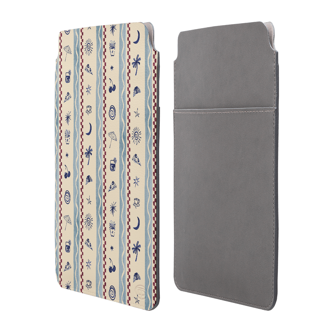 Summer Snacks Blue Laptop & iPad Sleeve Laptop & Tablet Sleeve by Charlie Taylor - The Dairy
