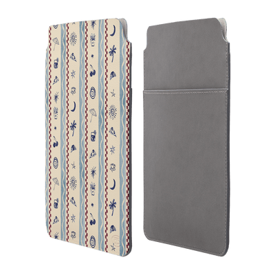 Summer Snacks Blue Laptop & iPad Sleeve Laptop & Tablet Sleeve Small by Charlie Taylor - The Dairy