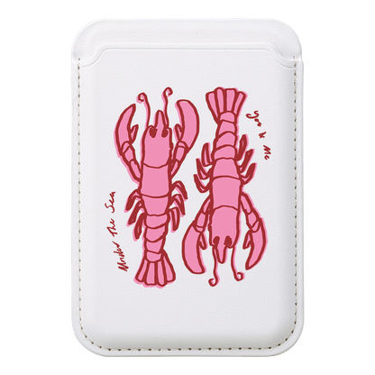 Lobster For Life MagSafe Wallet MagSafe Wallet White by The Dairy - The Dairy
