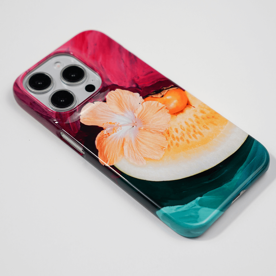 Hibiscus Melon Printed Phone Cases by Nicole Nelius - The Dairy