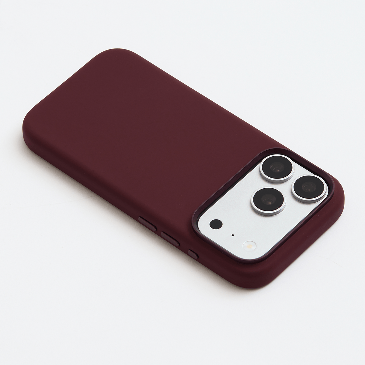 Silicone MagSafe iPhone Case Burgundy Silicone by The Dairy - The Dairy