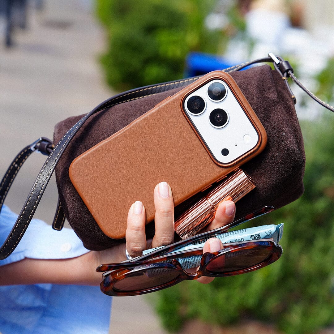 iPhone Vegan Leather Case Brown Leather Phone Case by The Dairy - The Dairy