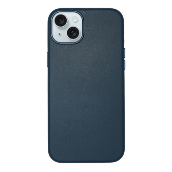 iPhone Vegan Leather Case Navy Leather Phone Case iPhone 15 Plus by The Dairy - The Dairy