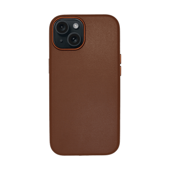 iPhone Vegan Leather Case Brown Leather Phone Case iPhone 15 by The Dairy - The Dairy
