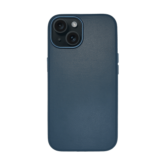 iPhone Vegan Leather Case Navy Leather Phone Case iPhone 15 by The Dairy - The Dairy
