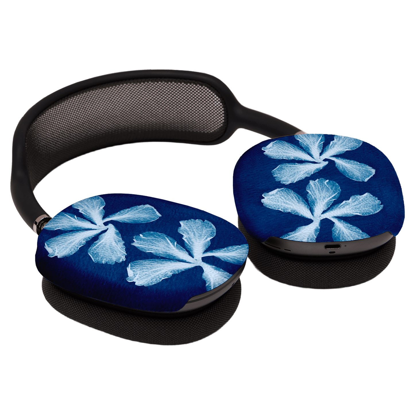 Hibiscus Cyanotype AirPods Max Case AirPods Max Case by Sally Hungerford - The Dairy