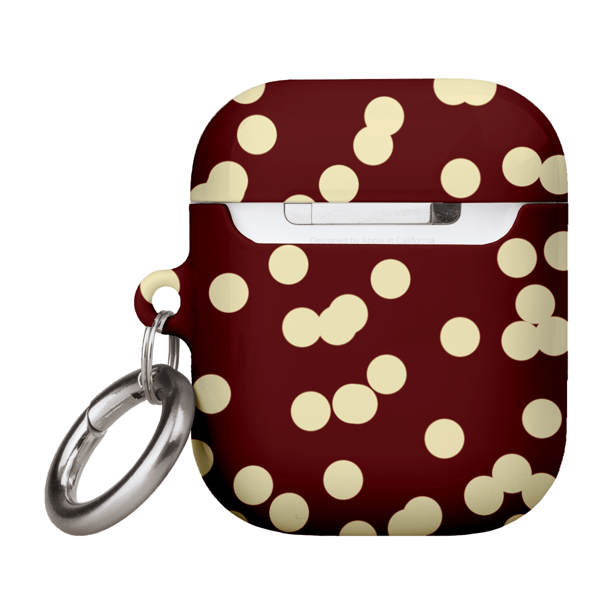 Mini Confetti Burgundy Butter AirPods Case AirPods Case by Veronica Tucker - The Dairy