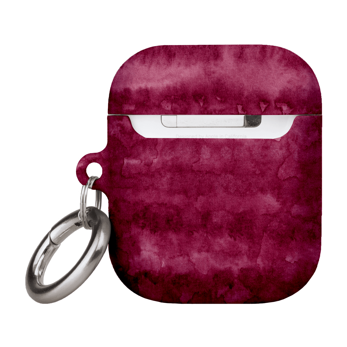 Watercolour Stripes Burgundy AirPods Case AirPods Case by The Dairy - The Dairy