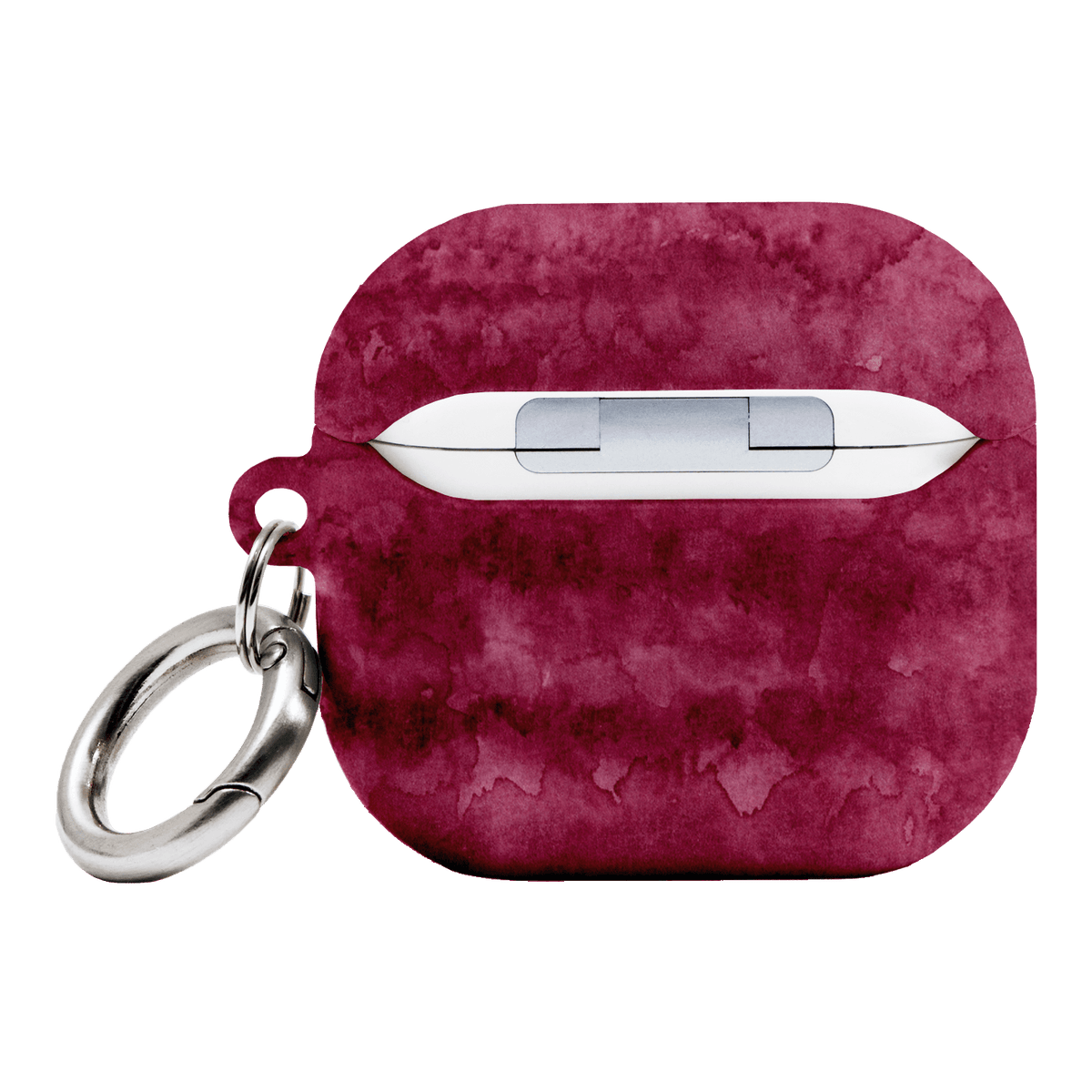Watercolour Stripes Burgundy AirPods Case AirPods Case by The Dairy - The Dairy