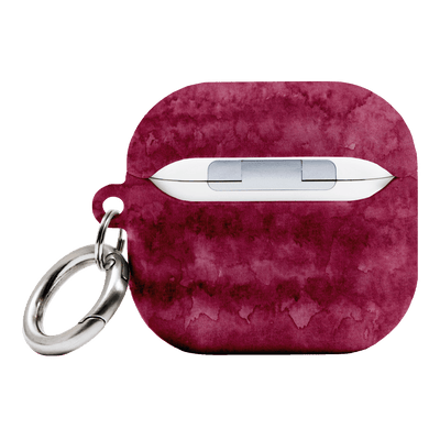 Watercolour Stripes Burgundy AirPods Case AirPods Case 4th Gen by The Dairy - The Dairy