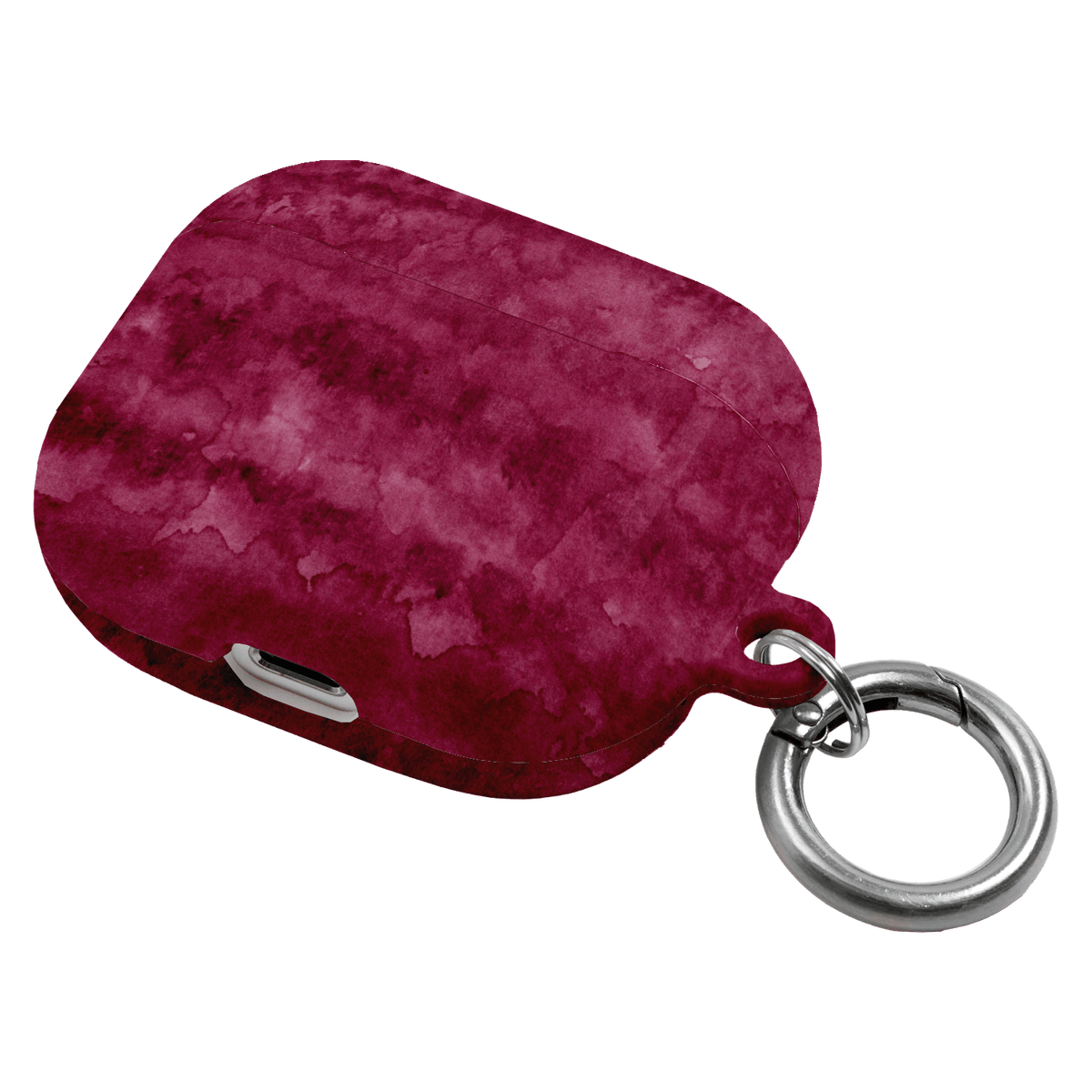 Watercolour Stripes Burgundy AirPods Case AirPods Case by The Dairy - The Dairy