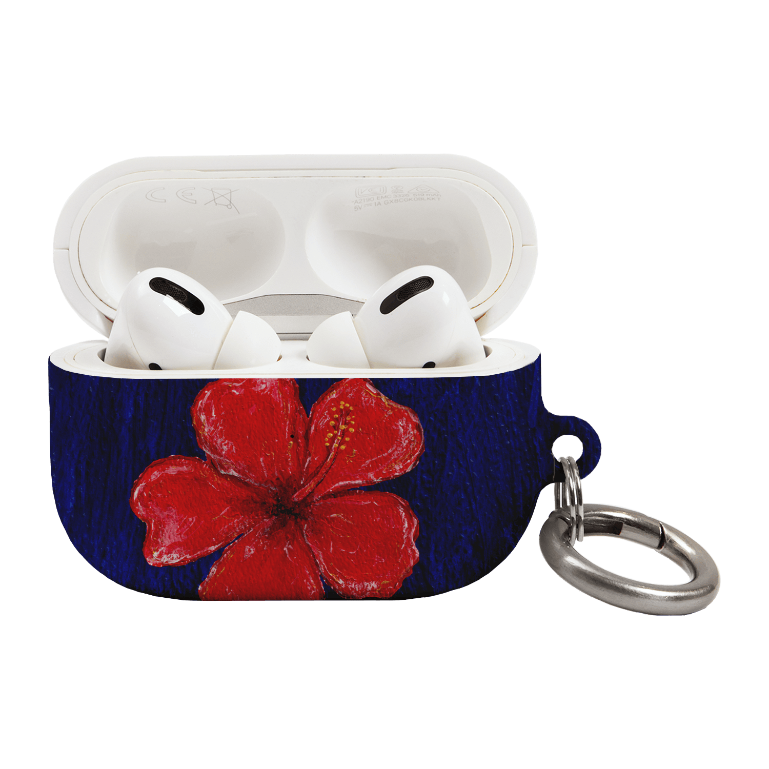 Hibiscus Flower Deep Blue AirPods Pro Case AirPods Pro Case by BG. Studio - The Dairy