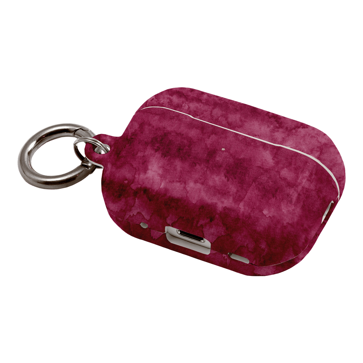 Watercolour Stripes Burgundy AirPods Pro Case AirPods Pro Case by The Dairy - The Dairy