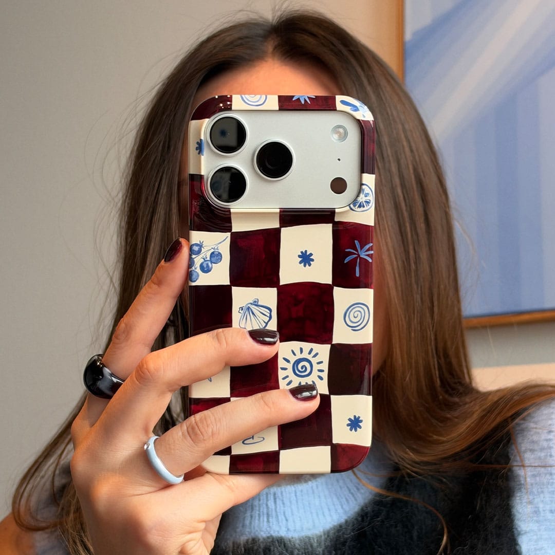 Afternoon Mezze Maroon Printed Phone Cases by Charlie Taylor - The Dairy