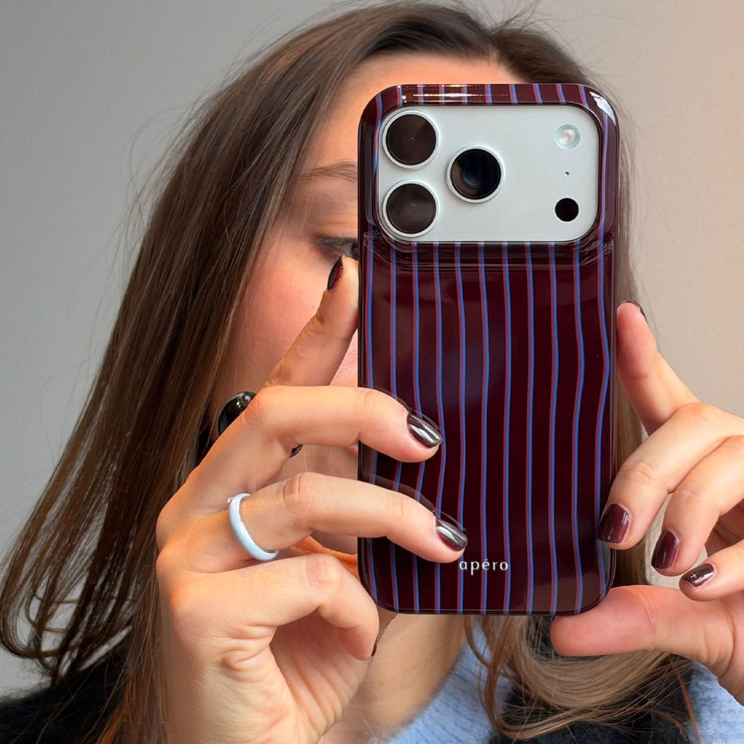Panama Burgundy Printed Phone Cases by Apero - The Dairy