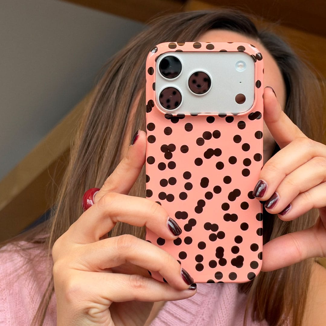 Mini Confetti Pink Chocolate Printed Phone Cases by Veronica Tucker - The Dairy