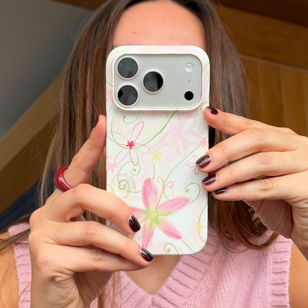 Swirl Pink Printed Phone Cases by Kayla Carr - The Dairy