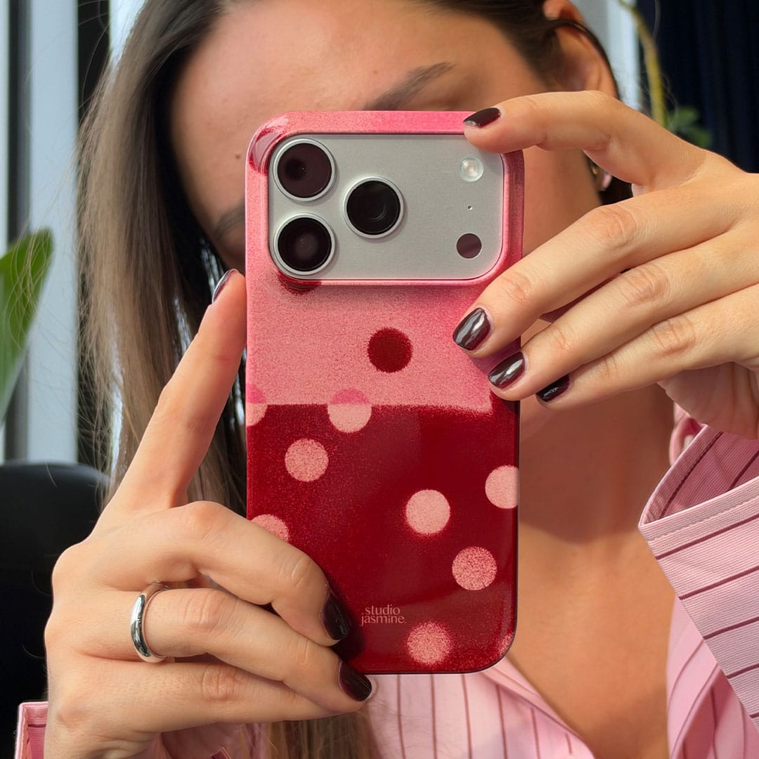 Cherry Polka Dot Printed Phone Cases by Jasmine Dowling - The Dairy