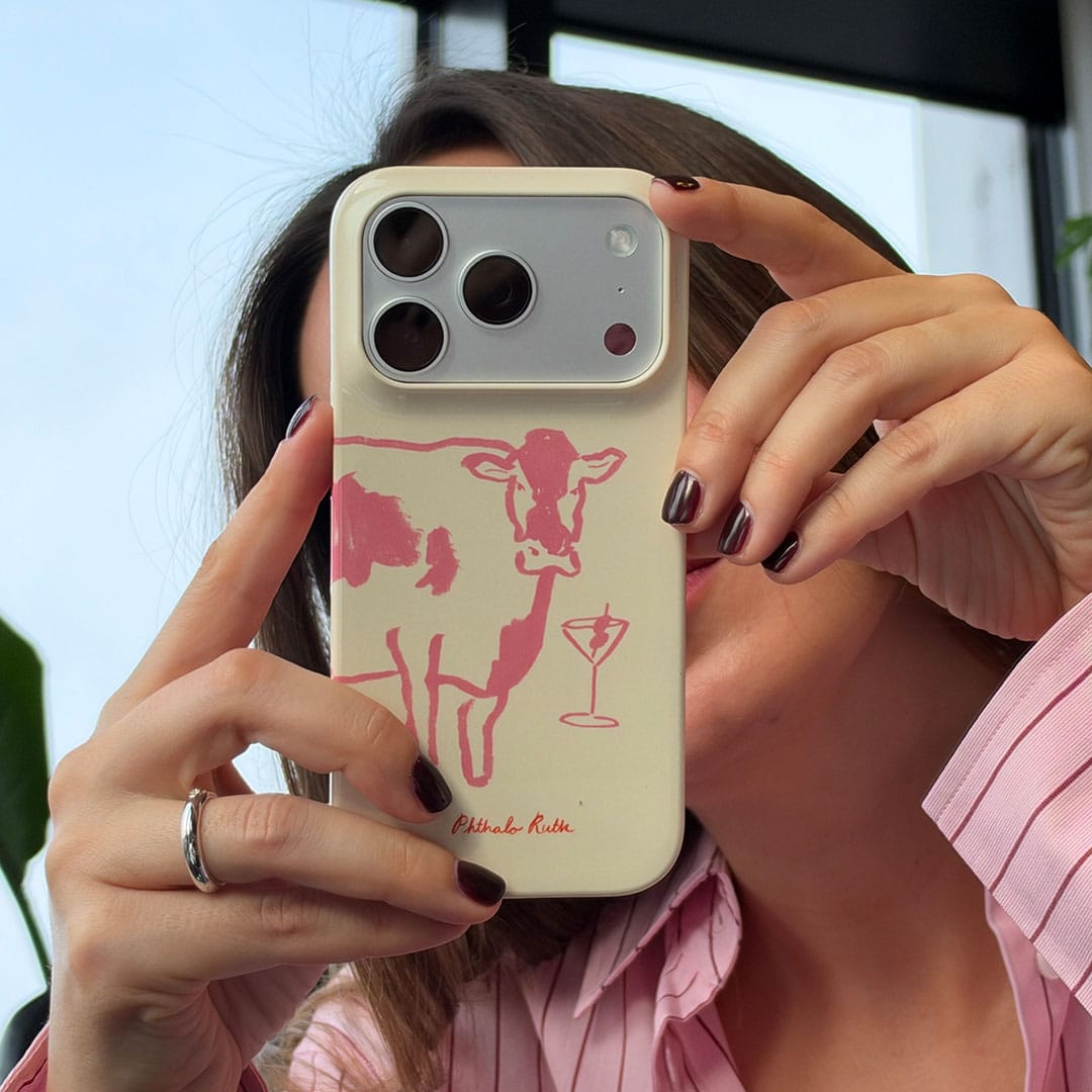 Mootini Pink Printed Phone Cases by Phthalo Ruth - The Dairy